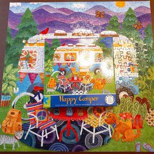 Ceaco Jigsaw Puzzle Happy Camper Mountain 300 Pieces Large Poster Complete